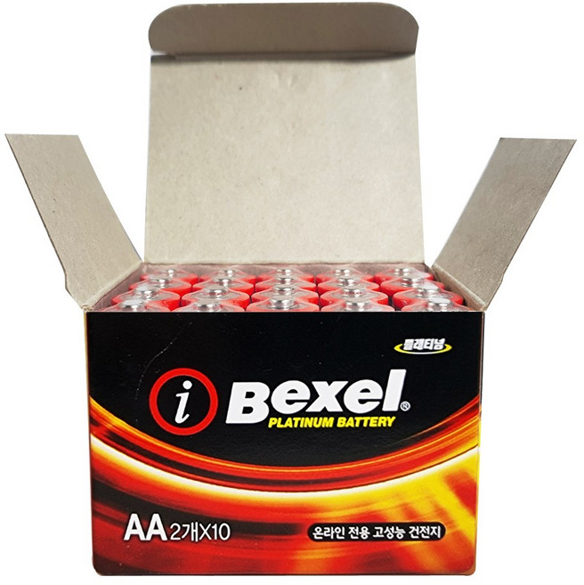 벡셀 i 플래티넘 AA 건전지, 20개입, 2개
