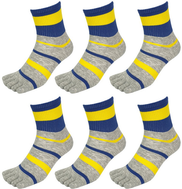 신축성좋아 편한 남자 맨티움 발가락양말 6켤레