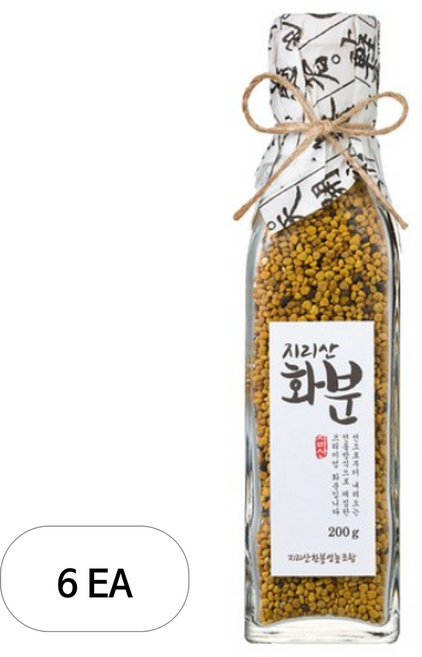 지리산한봉영농조합 국내산 화분, 6개, 200g