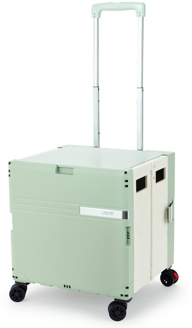 랄라카트 360도 4바퀴 접이식카트 XL, 그린티민트X크림, 1개