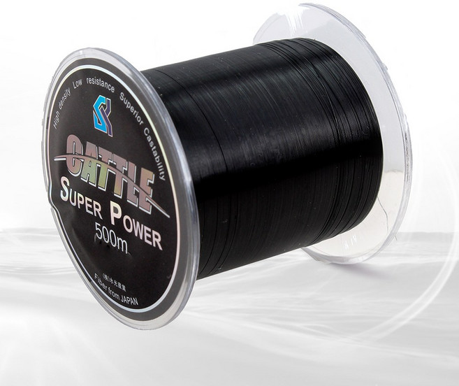 999피싱 전천후 세미플로팅 모노라인 나일론 원줄 일본원사 500m 바다 민물 원투 낚시줄, 블랙, 1개