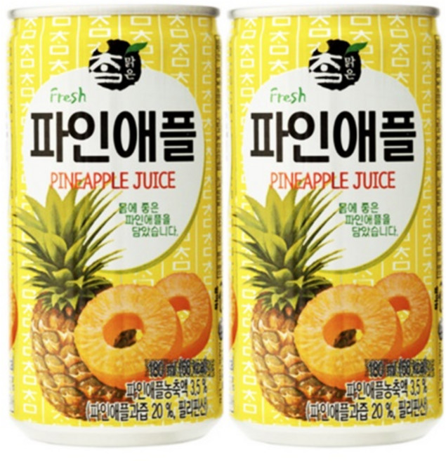 대일 참맑은 파인애플 캔, 90개, 175ml
