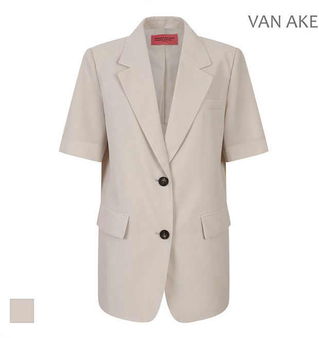 [반에이크] 오버핏 투버튼 자켓_VB46JKM102Z