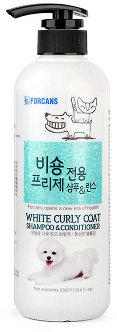 반려동물 애견 포비스 비숑프리제 전용 샴푸린스550ml dhy+301RR