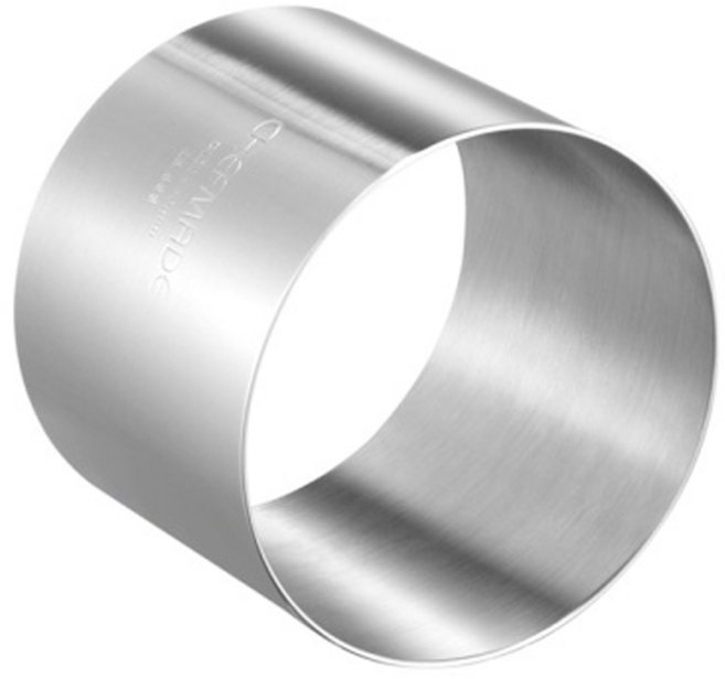 CHEFMADE 스테인리스 원형 무스링 베이킹 몰드, 1개