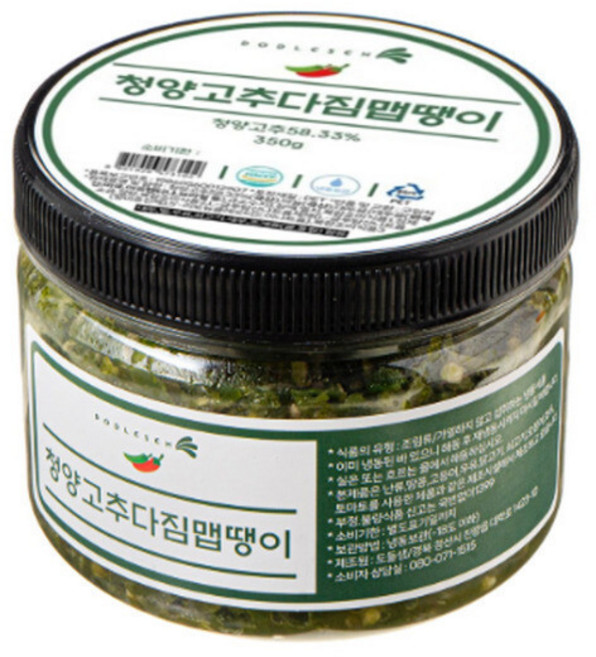 도들샘 청양고추다짐 맵땡이 350g (냉동), 2개