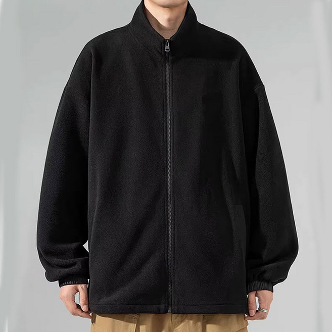 [그립] 겨울 빅사이즈 부드러운 후리스 풀집업 재킷