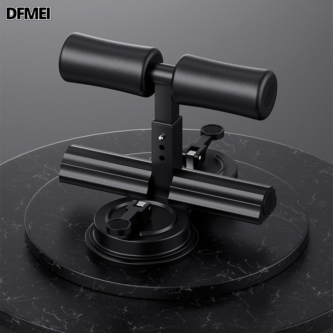 DFMEI 雙吸盤仰臥起坐器輔助器健身器材男女運動家用腹肌訓練器健腹器, 如圖, 雙吸盤黑色