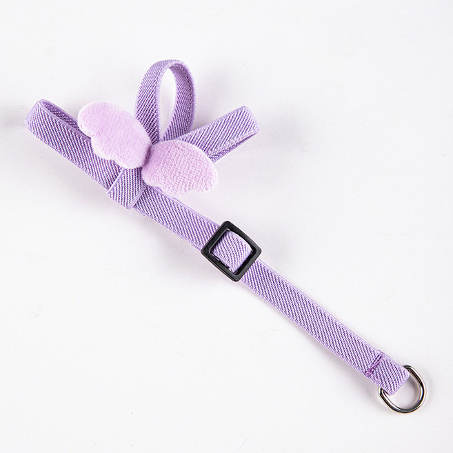 까마느 앵무새 작은 날개 소형 대형 앵무 하네스 리드줄 목줄, 1개, 보라색