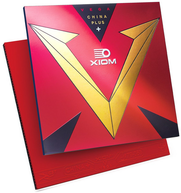 엑시옴(XIOM) 공식 본사 직영 탁구 러버 베가(VEGA) 차이나 플러스, max, 흑색, 1개