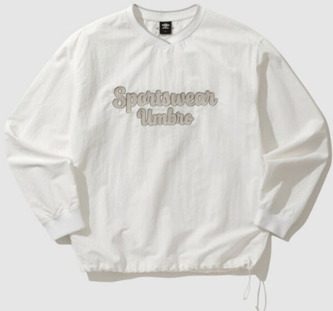 [엄브로] 레터링 브이넥 우븐 긴팔 피스테 스위트콘 UP121CWT30