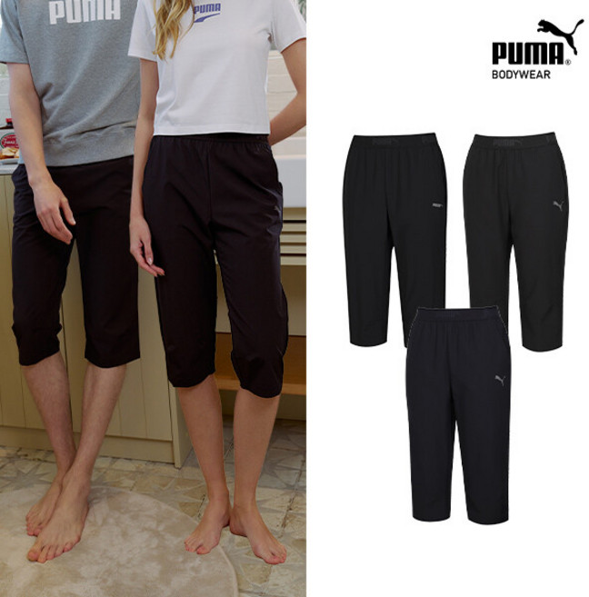 [푸마바디웨어] [푸마]푸마 바디웨어 혼성 에어홀 홈웨어 7부팬츠 3종세트