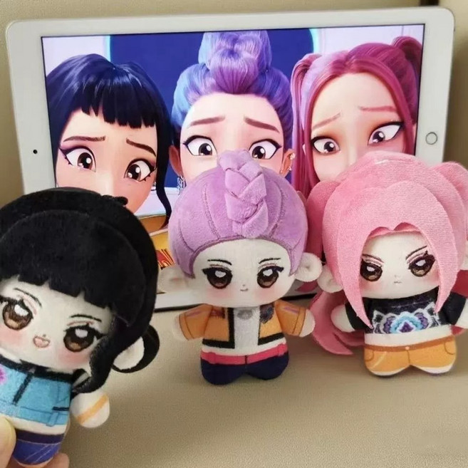 케이팝 데몬 헌터스 비공식 굿즈 인형 헌트릭스 루미 조이 미라 (사은품 인형옷), 헌터릭스세트(3개)+블러셔, 10cm, 1개