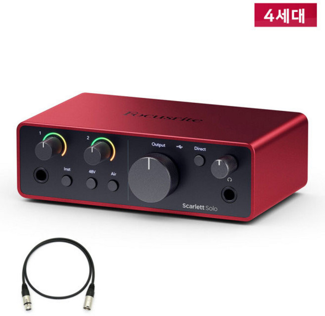 Focusrite 스칼렛솔로 4세대 Solo USB 오디오 인터페이스, 본품