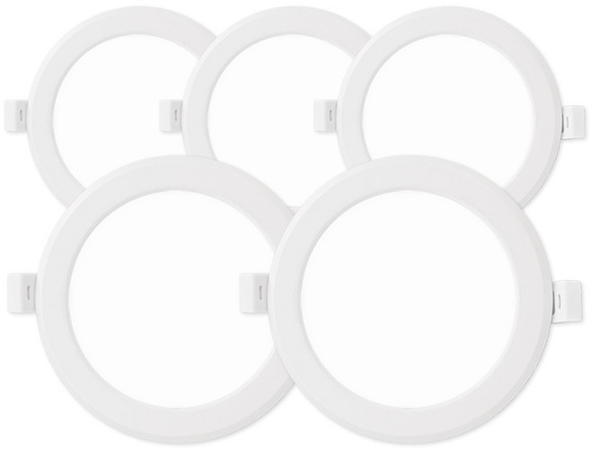 라인라이팅 LED 4인치 다운라이트 10W (벌레유입방지/방습), 5개, 주광색