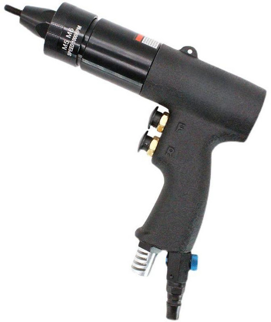 에어 리벳 공구 팝 너트건 산업용 드릴 체결 공압식 파워 조절 회전 도구, 1개, 기본 색상
