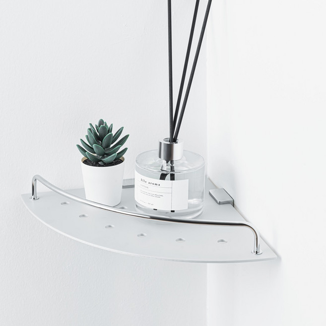 국산 알루미늄 욕실 코너선반, 1개