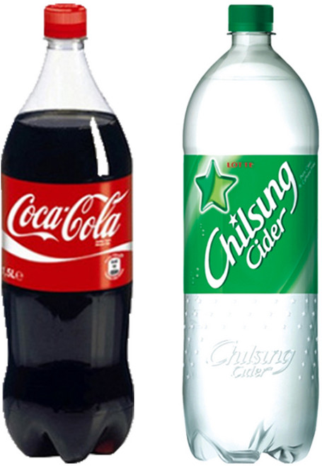 코카콜라 업소용 1.25L 3입+칠성사이다 업소용 1.25L 3입, 6개