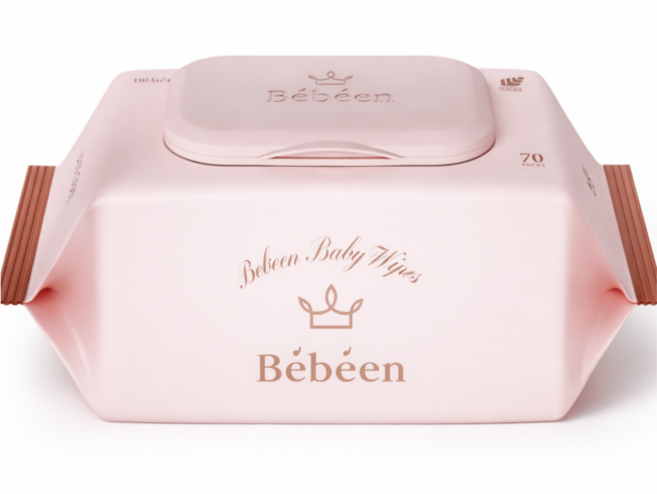 베베앙 아기물티슈 로즈골드 75gsm 고평량 엠보싱 물티슈 70매 20팩 4306543, 75g