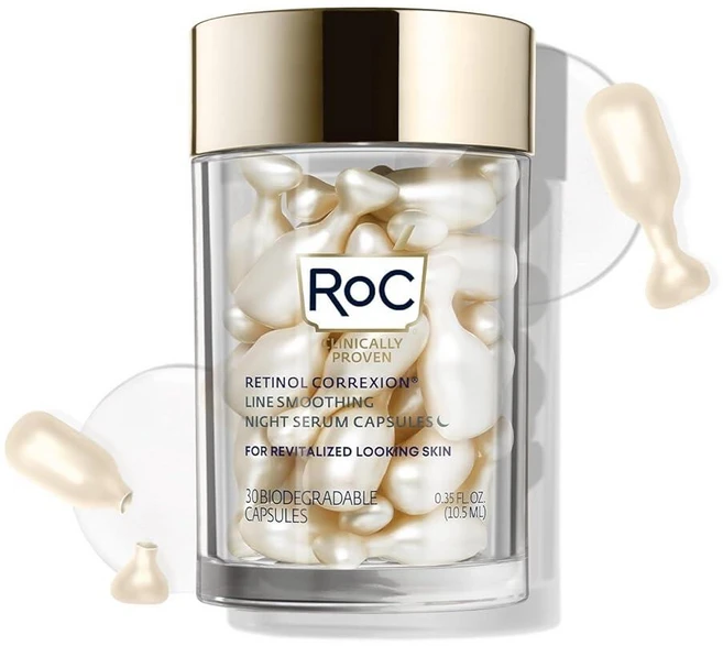 RoC 레티놀 코렉션 라인 스무딩 나이트 세럼 캡슐 30개, RoC 레티놀 코렉션 라인 스무딩 나이트 세럼 캡슐 3 - 쿠팡