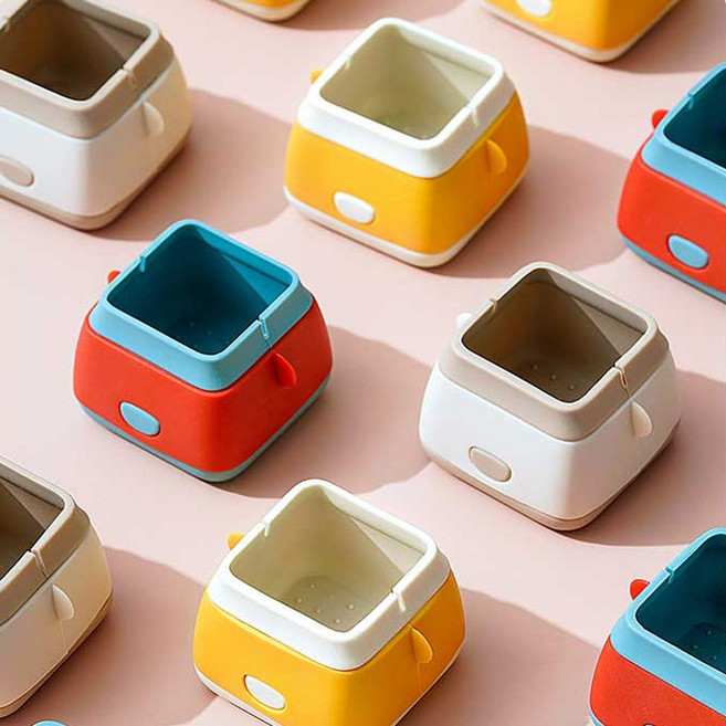 네오짱 실리콘 의자다리 소음방지 커버 사각 16p, 엘로우, 16개