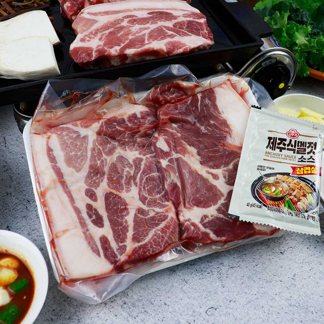 제주 흑돼지 근고기 목살 구이 500g * 2ea (1kg), 2개