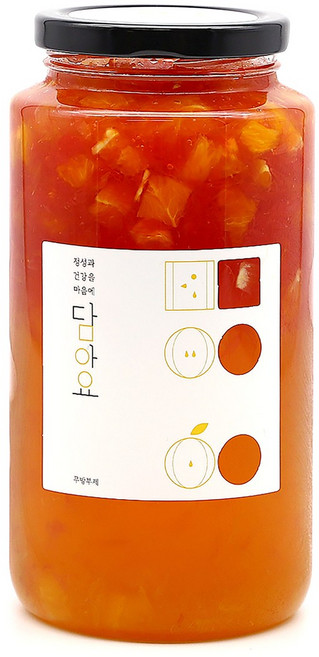 담아요 수제 오렌지자몽청(오렌지큐브+자몽알갱이), 1개, 1개입, 1kg