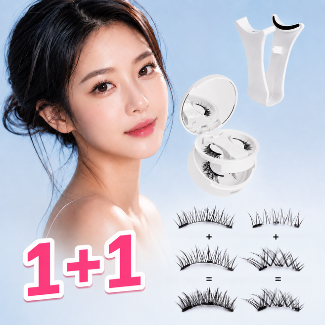 4위 - 모먼드 1+1 자연스러운 마그네틱 자석 속눈썹 노글루, 1개, CT15-5