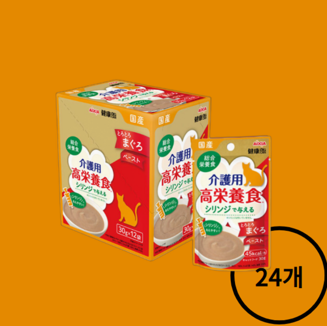 아이시아 건강캔파우치 고영양식 고양이주식 파우치 24개입 참치 페이스트, 30g, 24개, 기타생선