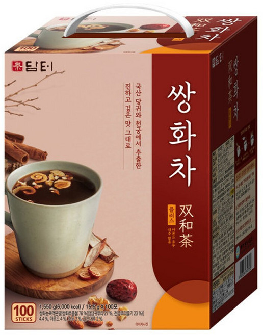 담터 쌍화차 플러스 100T, 15g, 100개입, 1개