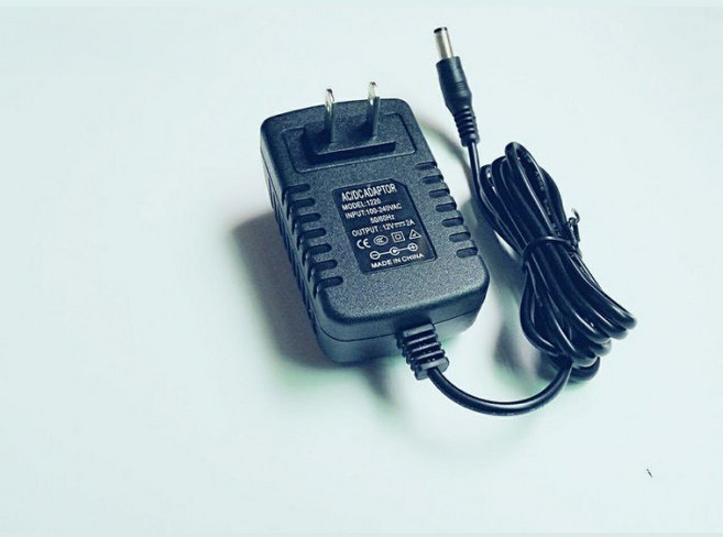 AC/DC 電源供應器 12V 適用於錄影機、攝像機、LED燈、音箱、交換式電源、監控電源, 1個, 變壓器 12V 2A