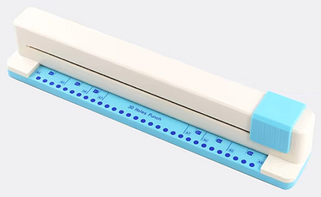 이글바인더 휴대가능 컴팩트 슬라이드 타공기 A5 A4 B5 B6 셀프제본 다공펀치 학원 학교 사무실, 1개, 30공
