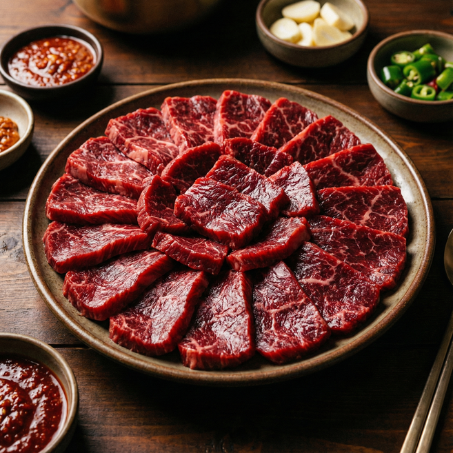 소노마푸드 한우 프리미엄 우둔 뭉티기 명품 육회용 (냉장), 1개, 120g