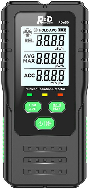 귀신탐지기 심령장비 RD650 가이거 카운터 핵 방사선 검출기 X-선 -선 방사능 테스터 대리석 개인 선량계, 1개