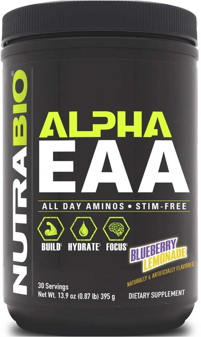 뉴트라바이오 알파 EAA 블루베리 레모네이드, 1개, 395g - 쿠팡
