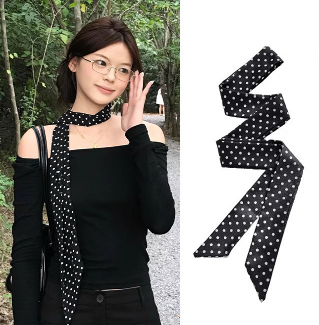 여성용 실크 스카프 액세서리 코디용 X-SJ9986