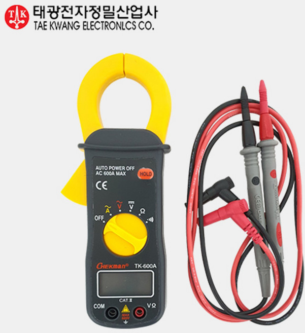 책임툴 태광 디지털 클램프 테스터 TK-600A 테스터기, 1개