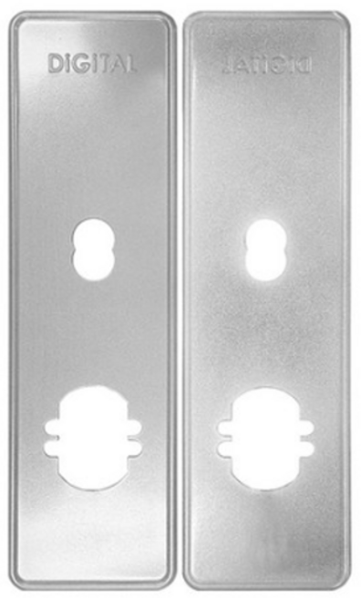 에버넷 디지털도어락 주키용 미니주키용 무타공주키형 통합 보강판 외부용 + 내부용 세트, 단일(보강판)상품, 1세트