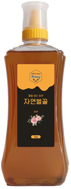 꿀을담는 농부 국산 자연산 자연벌꿀 잡화꿀, 1개, 1kg