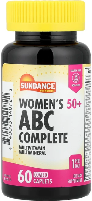 Sundance Vitamins 50세 이상 여성용 abs 컴플리트 종합비타민 종합미네랄 코팅 정제 60정 Vitamins (선댄스 비타민), 1개 - 쿠팡