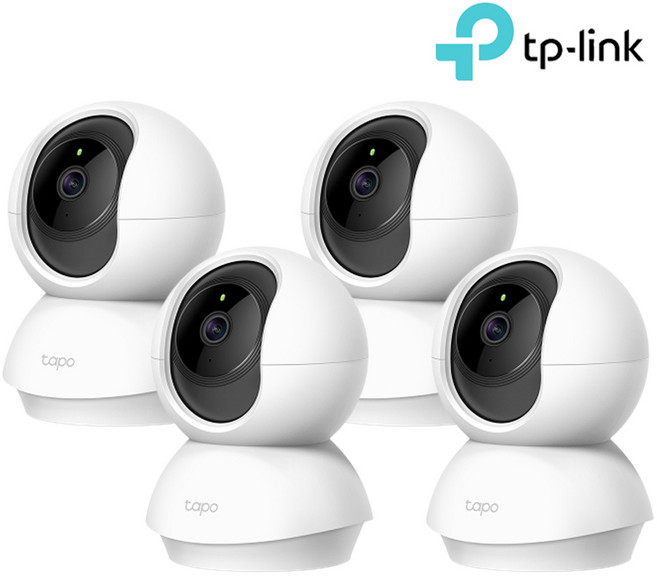 TP-Link Tapo TC70 4팩 스마트폰 와이파이 원격회전 가정용 CCTV 홈캠, 4개, Tapo C200