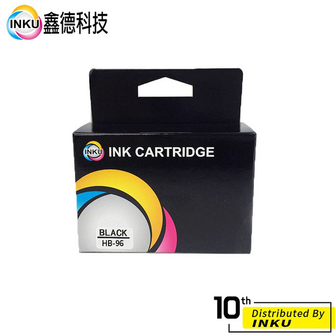 HP 96B 96 環保墨水匣 5740 5940 6520, 1個, 黑色
