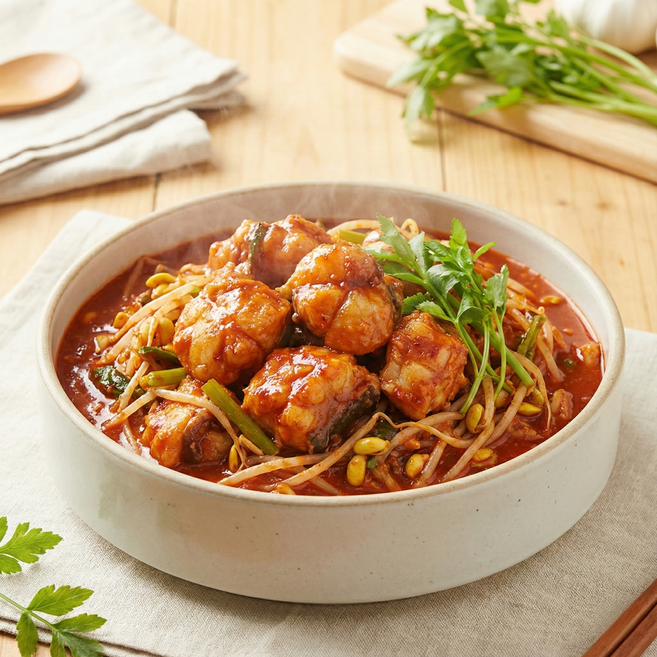 소노마푸드 프리미엄 순살 아귀찜 명품 밀키트 1.2kg 매운맛소스, 1개