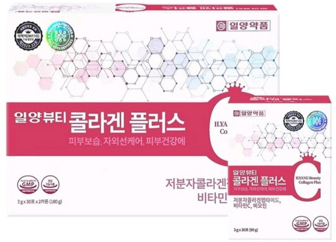 일양뷰티 콜라겐 플러스 분말 60포 피부보습 피부건강 자외선케어, 3g, 60개