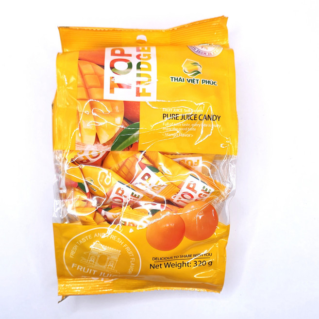 톱플룻젤리 TOP FUDGE 망고맛 젤리, 320g, 1개