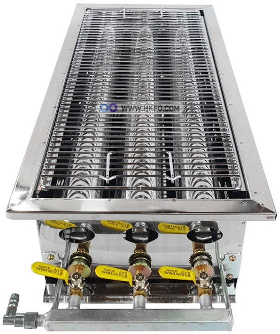 LPG/LNG용 3열 그릴 꼬치구이 기계(대), 3열 그릴 꼬치구이 기계 (대) LNG용 - 날개형