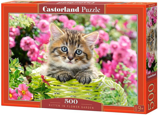 500피스 직소 퍼즐 꽃밭의 새끼 고양이 고양이 키티 귀여운 성인 B-52974 137886, 500피스 직소 퍼즐, 꽃밭의 새끼 고양이, 고양이 키