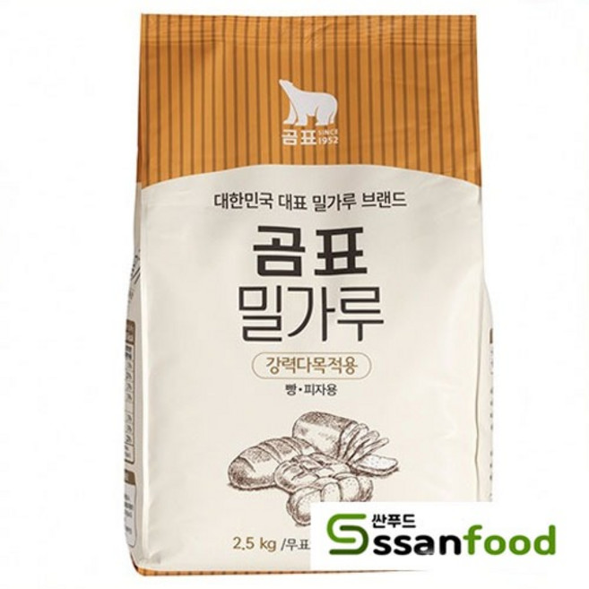곰표 강력 밀가루, 2.5kg, 1개