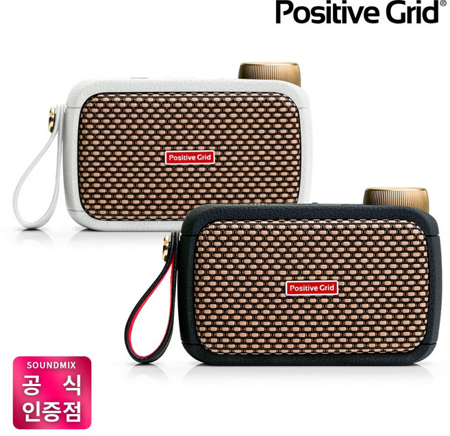 포지티브 그리드 Spark Go Amp 스마트 포터블 기타 앰프, 화이트