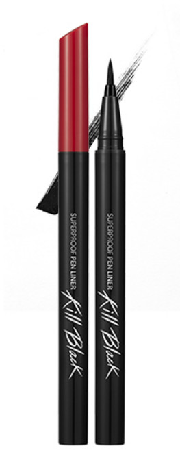 클리오 수퍼프루프 펜라이너, 01 블랙, 1개